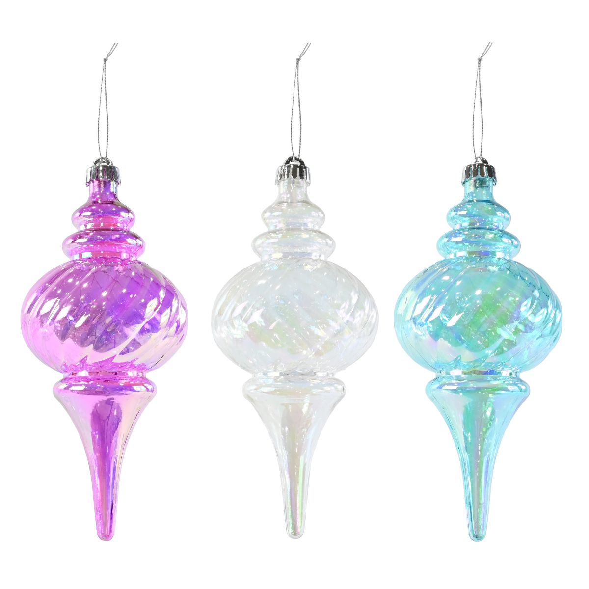 Iridescent Finial 26cm Assorted