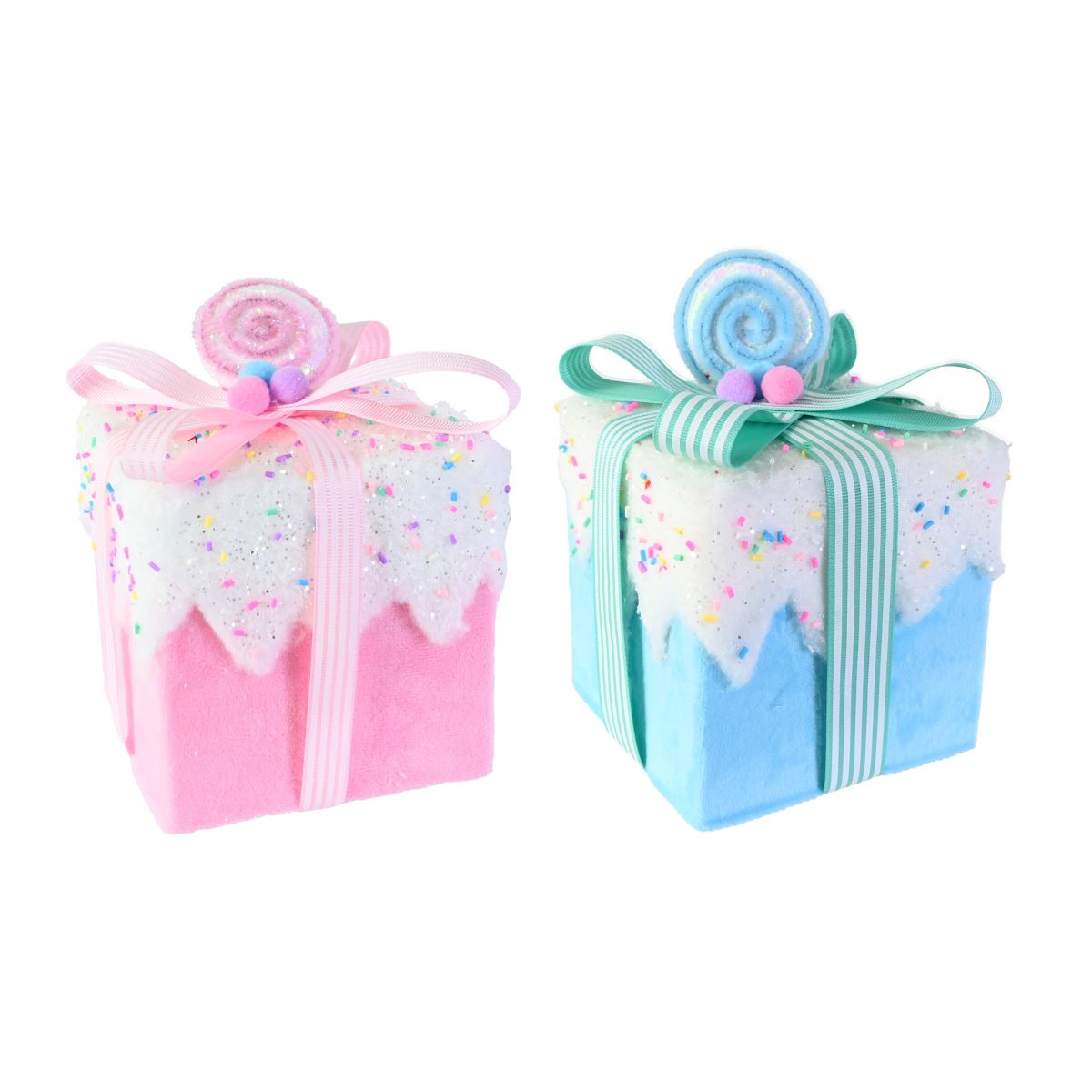 Hanging Sprinkles Velvet Present 11.5cm Assorted