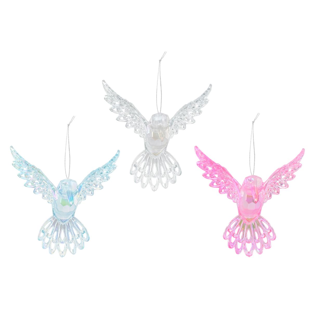 Hanging Iridescent Hummingbird 8cm Assorted