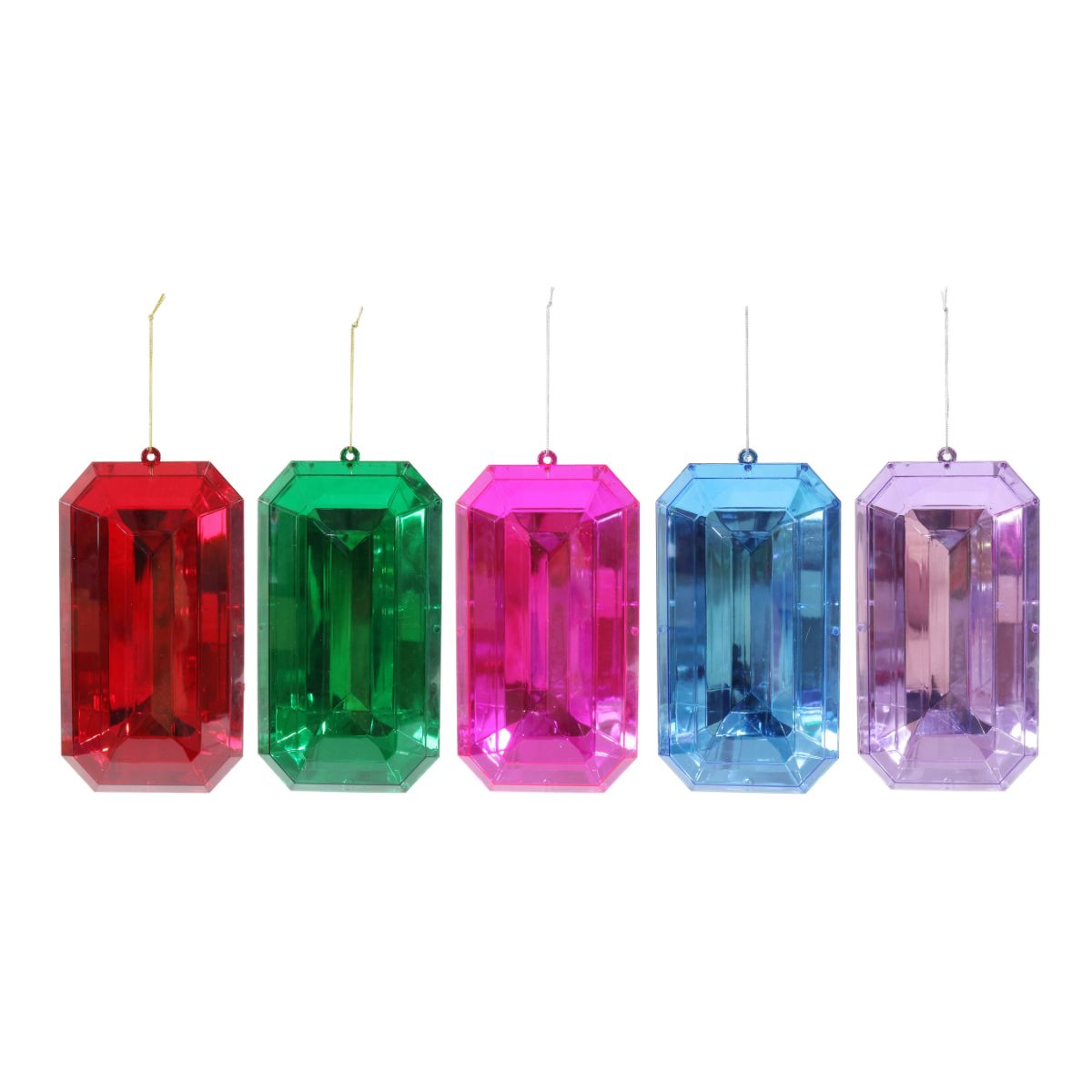Hanging Baguette Cut Gem Assorted