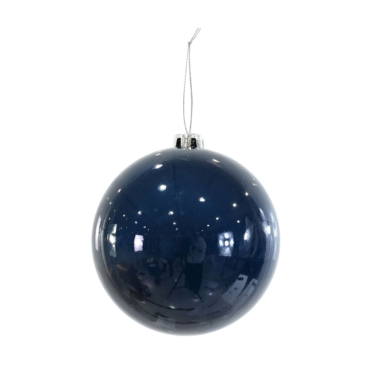 Christmas Bauble Pearl 15cm Navy
