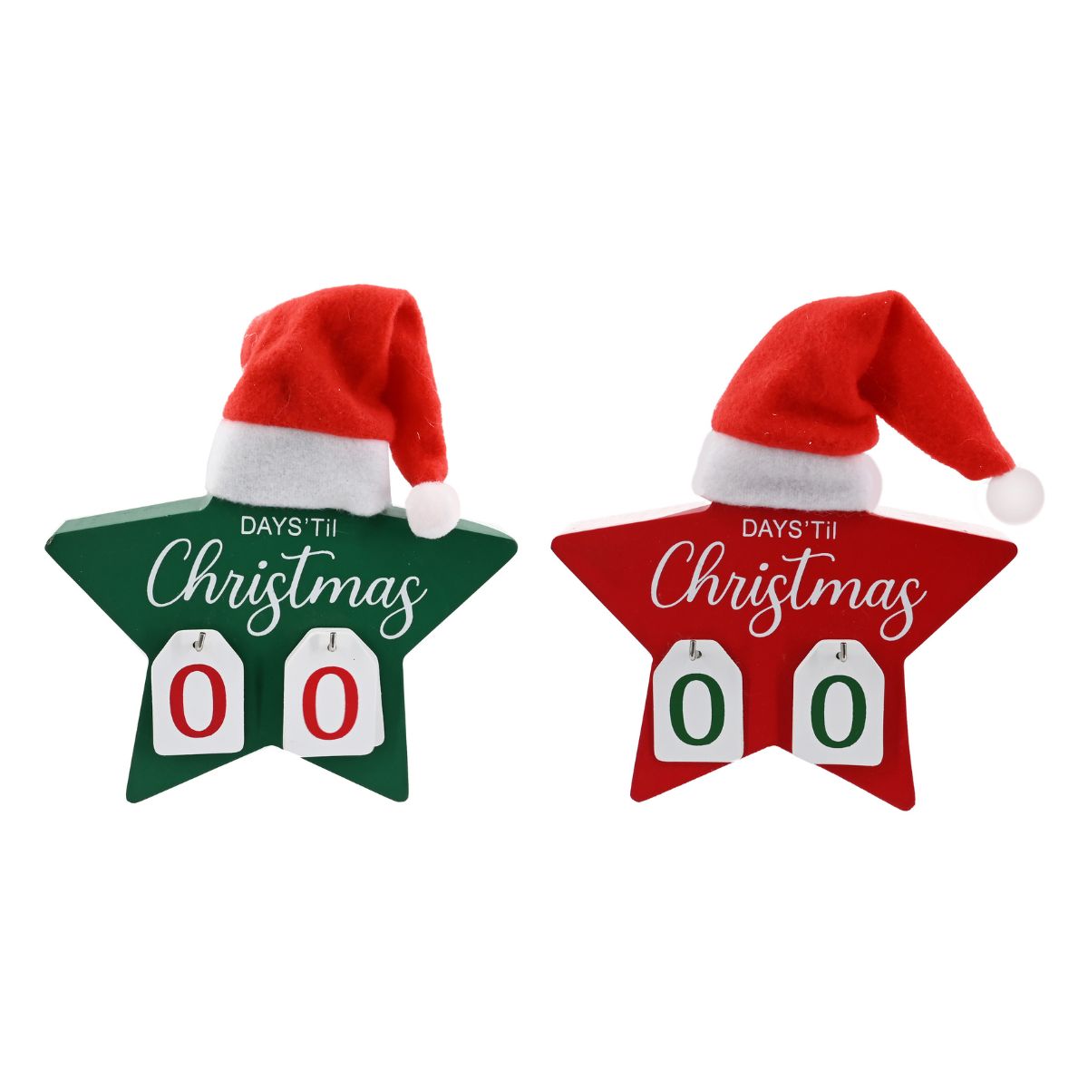 Christmas Star Countdown Block Assorted