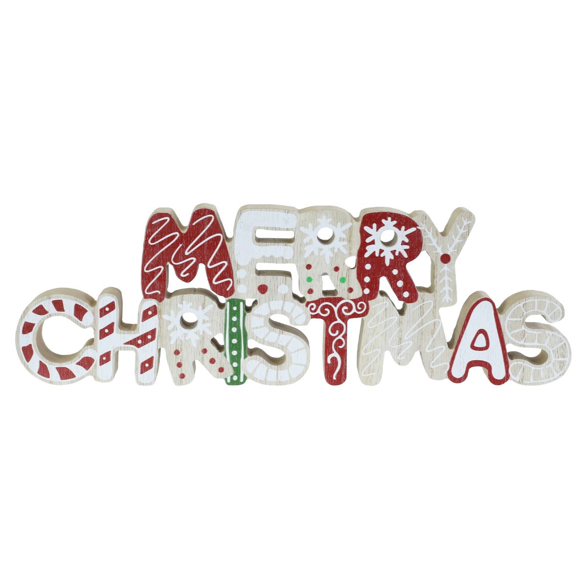 Decorated Christmas Table Block