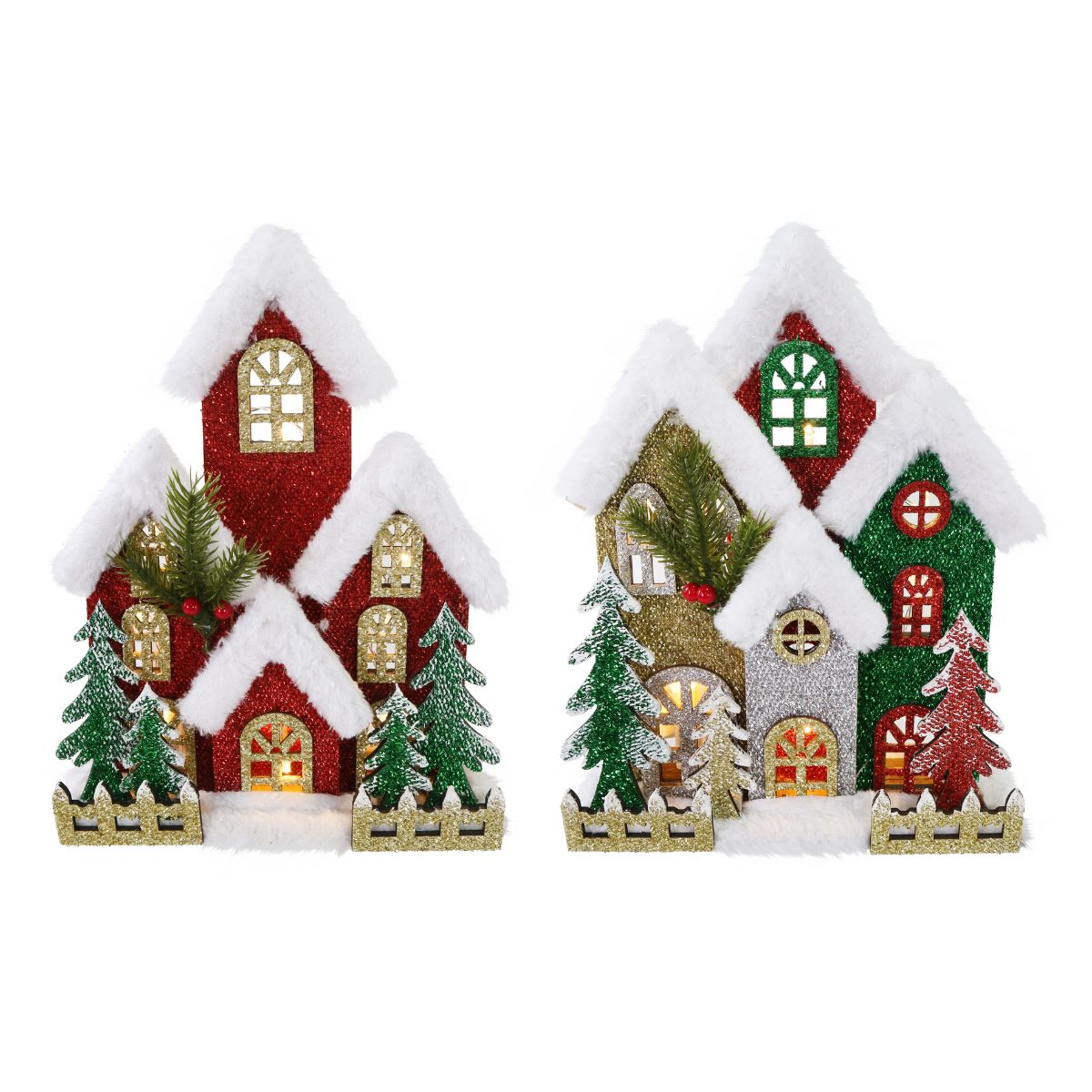 LED Winter Alpine House Facade Assorted
