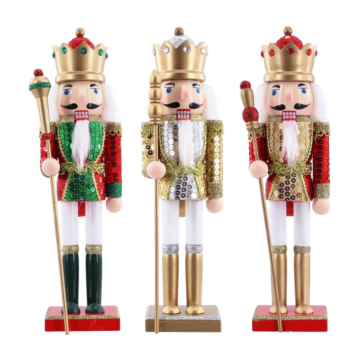 Christmas Nutcracker Sequin Coat 30cm Assorted