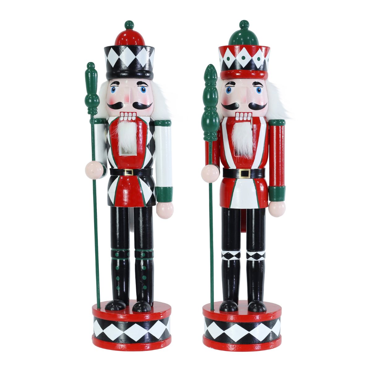 Christmas Nutcracker Harlequin 38cm Assorted