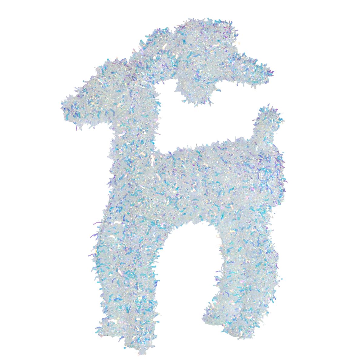 Christmas Iridescent Tinsel Reindeer 44cm