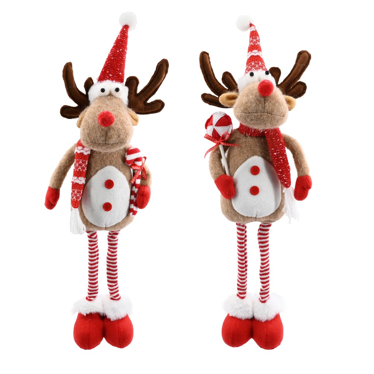 Christmas Candy Reindeer Standing 60cm Assorted