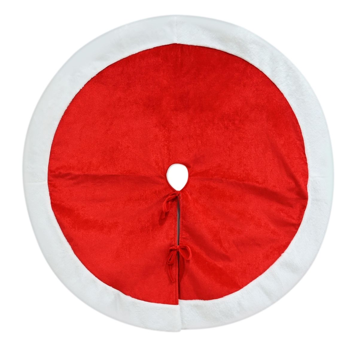 Christmas Tree Skirt Santa Red 100cm