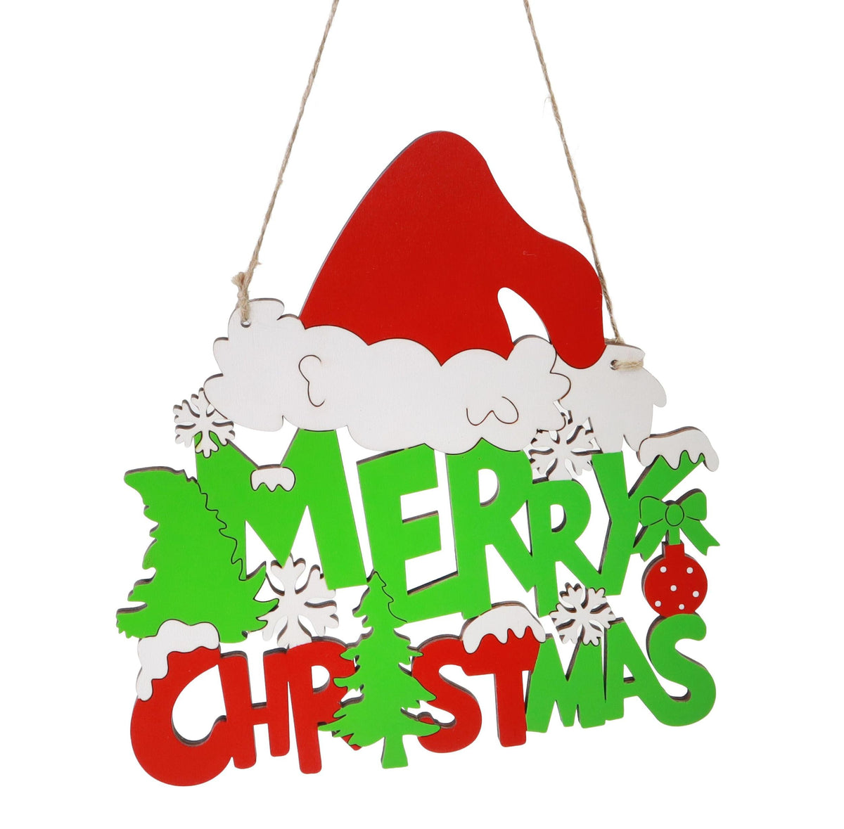 Christmas Mean Green Wall Plaque Christmas decoration