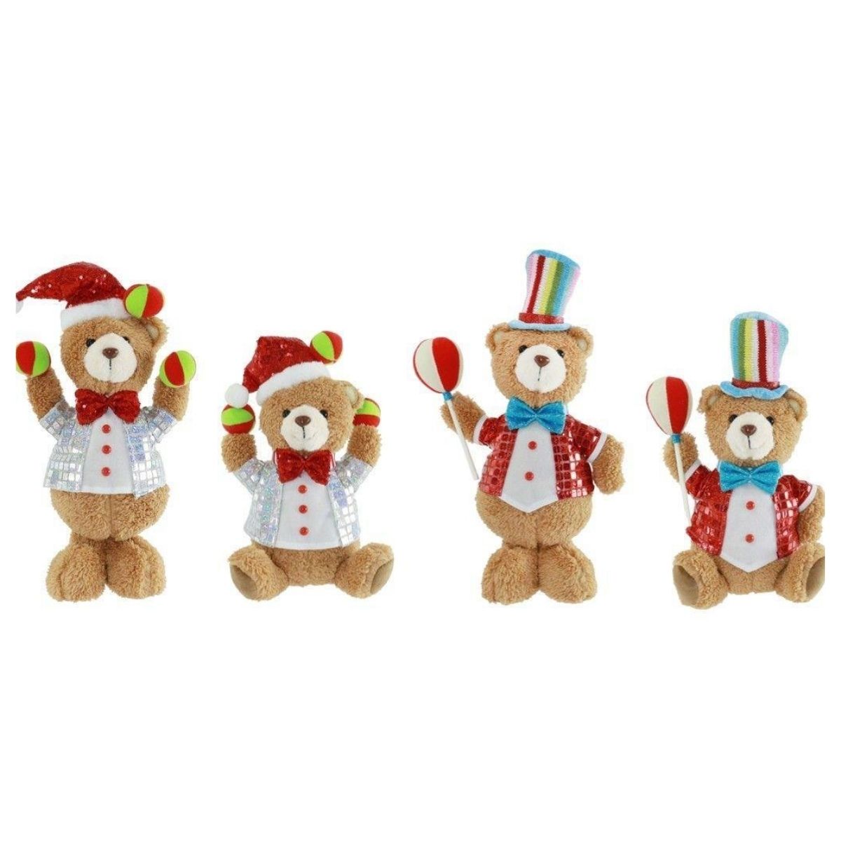 Circus Christmas Bear Assorted - affordable Christmas decoration NZ