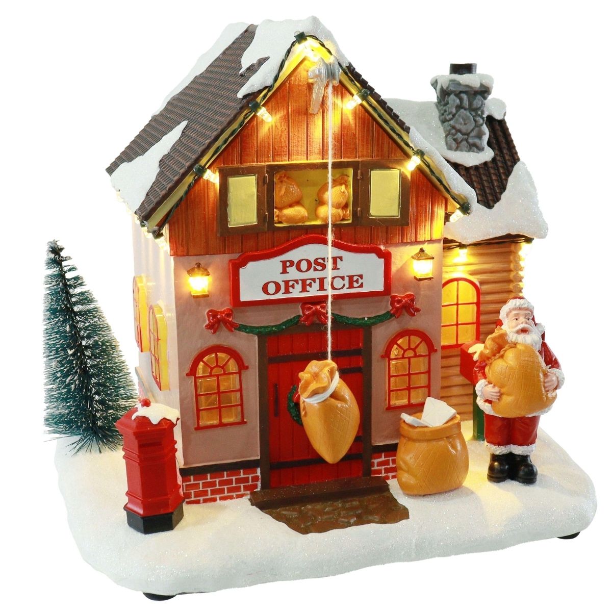 Christmas Musical Santa Post Office Animated - affordable Christmas decoration NZ