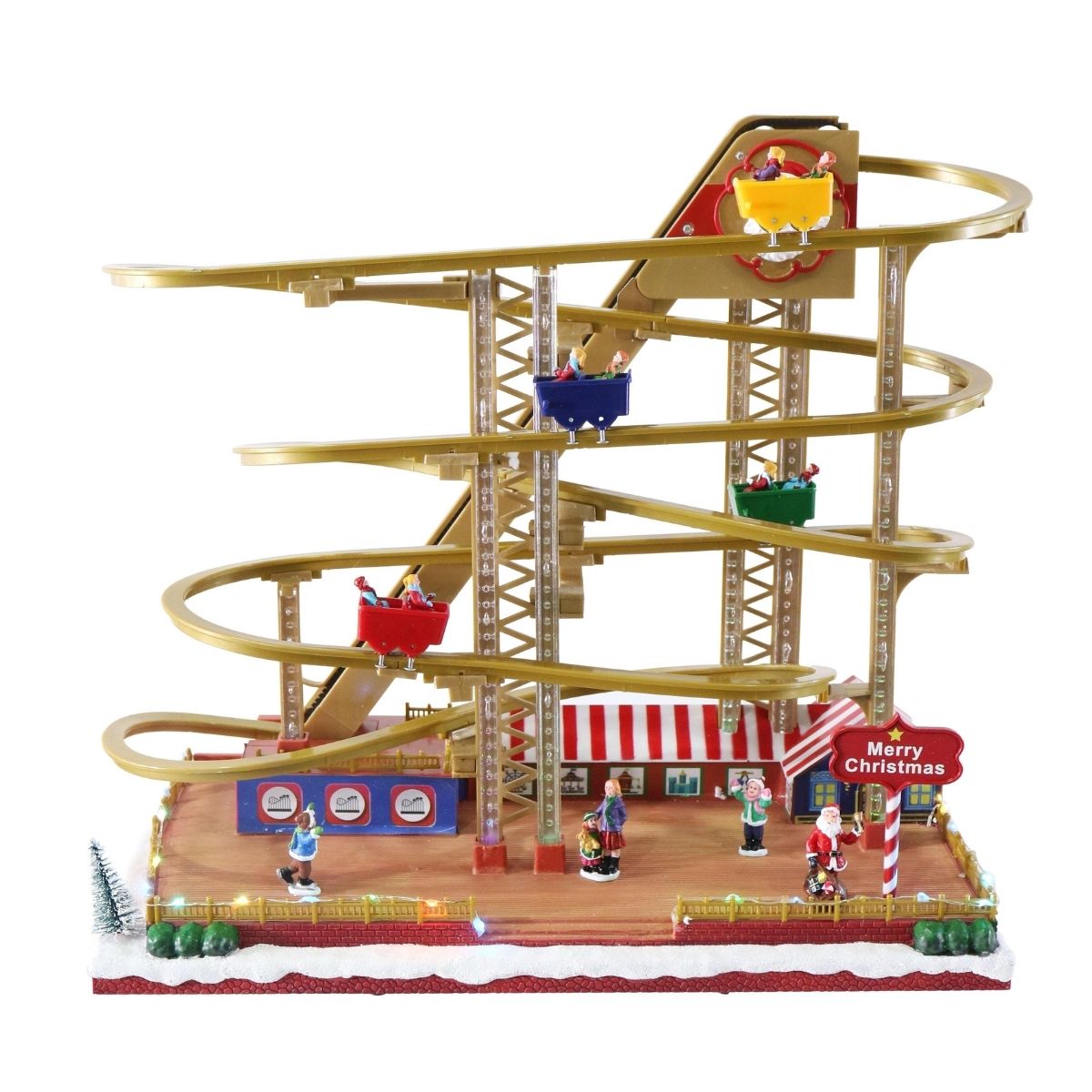 Christmas Musical Roller Coaster Flashing - affordable Christmas decoration NZ