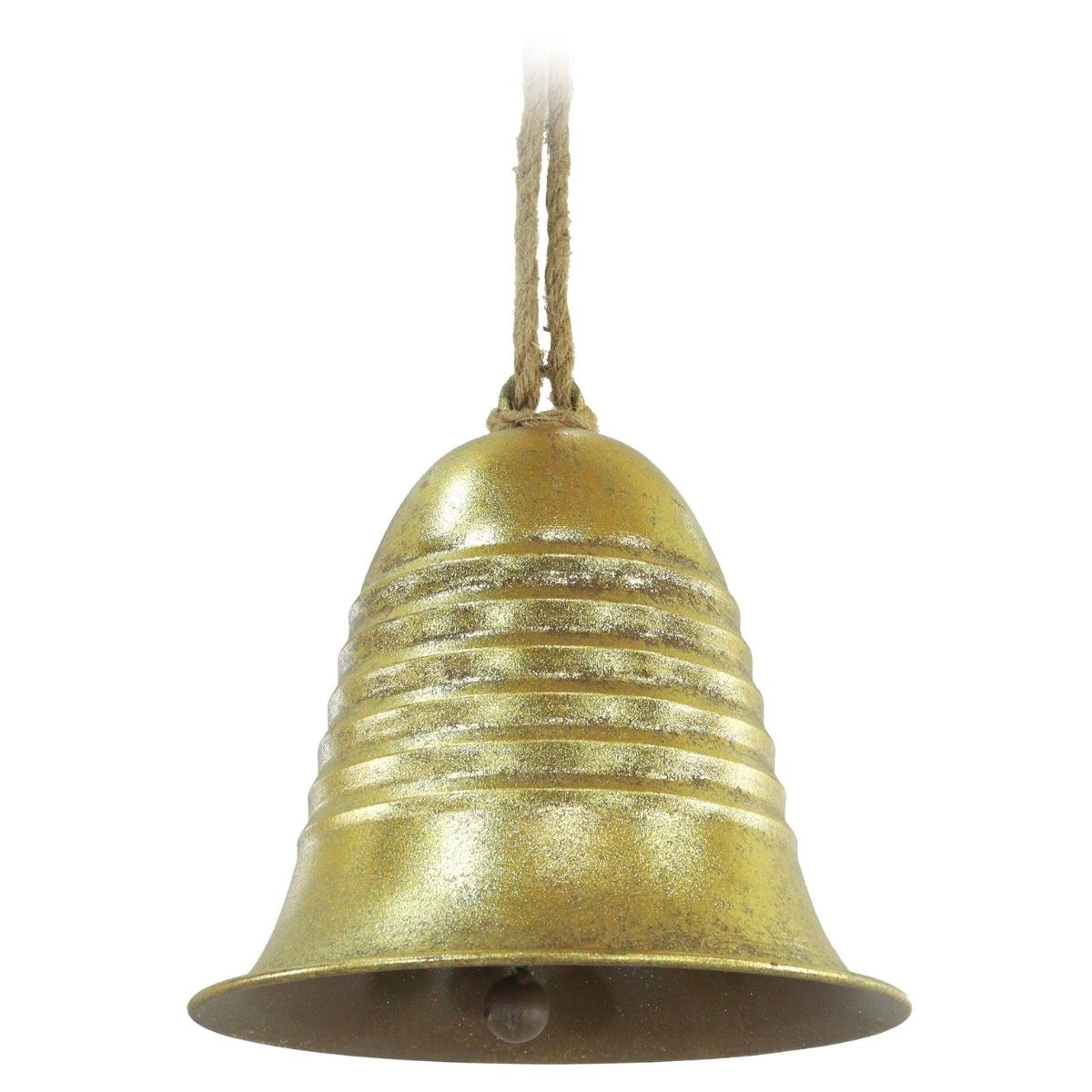 Christmas Hanging Bell Antique Gold 21cm Christmas decoration