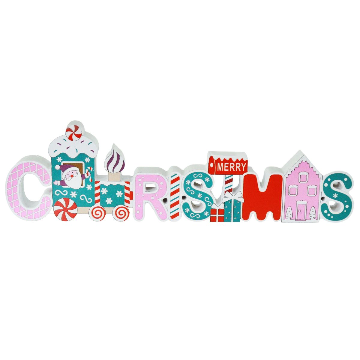 Christmas Candy Table Block - Candy Cane Lane Christmas decoration