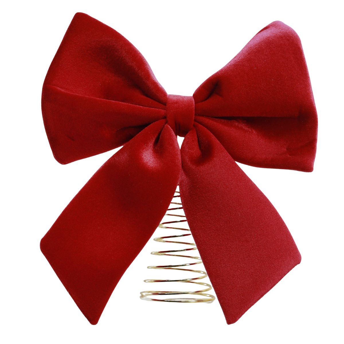 Tree Topper Velvet Bow Burgundy - Woodland Velvet Christmas decoration