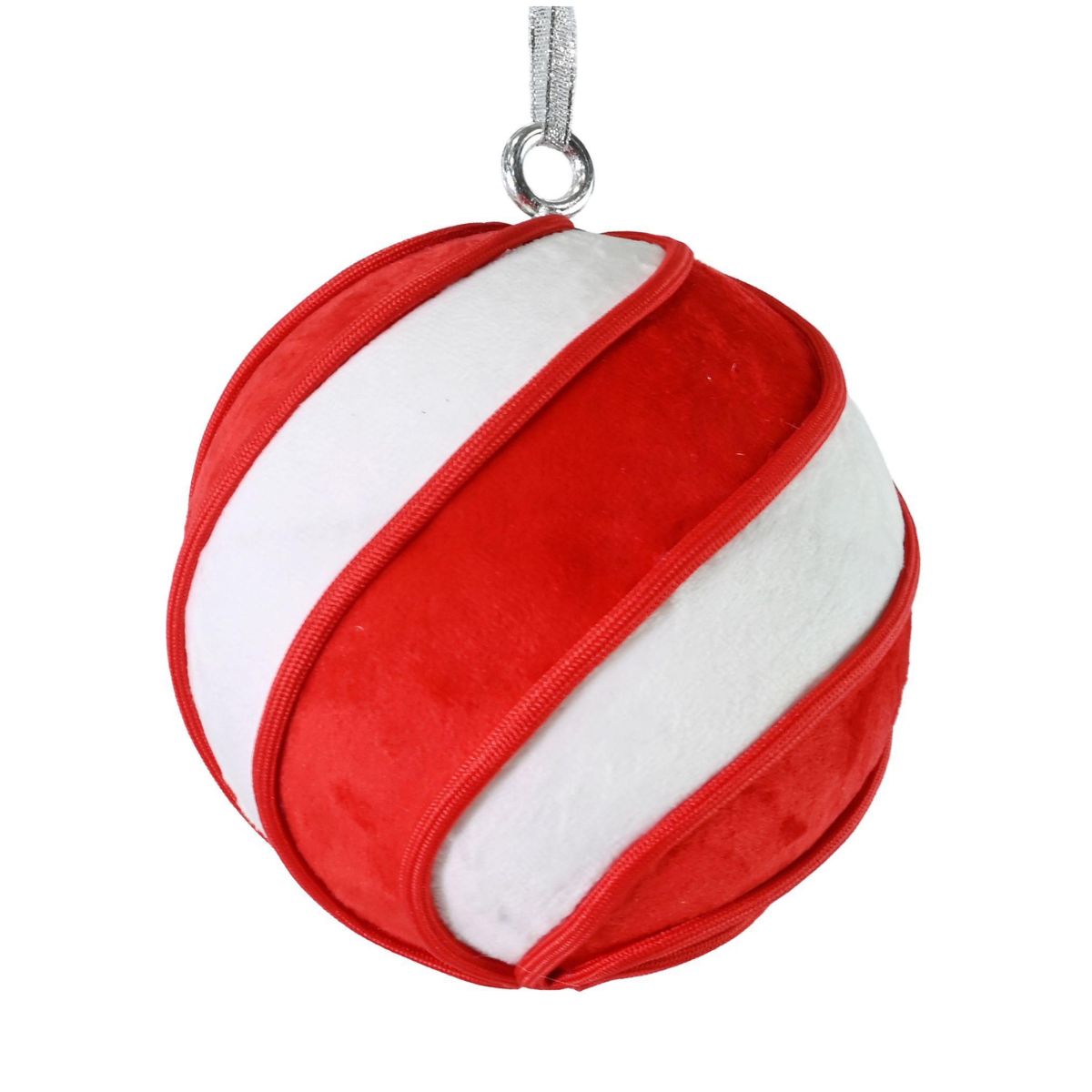 Christmas Candy Cane Swirl Bauble 15cm - Candy Cane Lane Christmas decoration