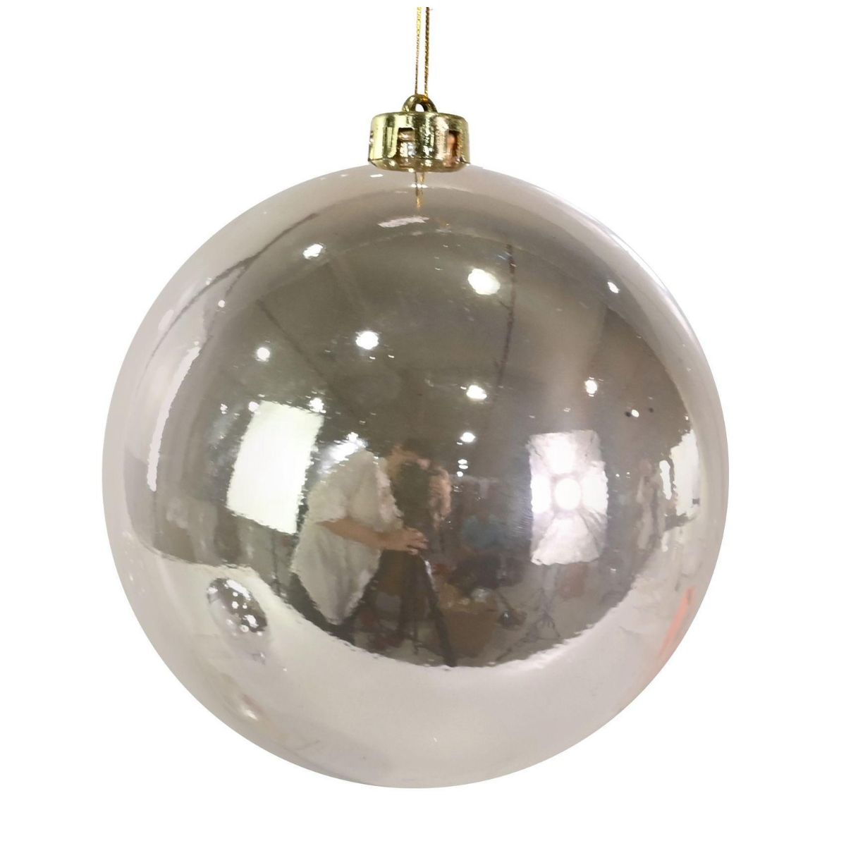 Bauble Pearl 15cm Champagne - Woodland Velvet Christmas decoration