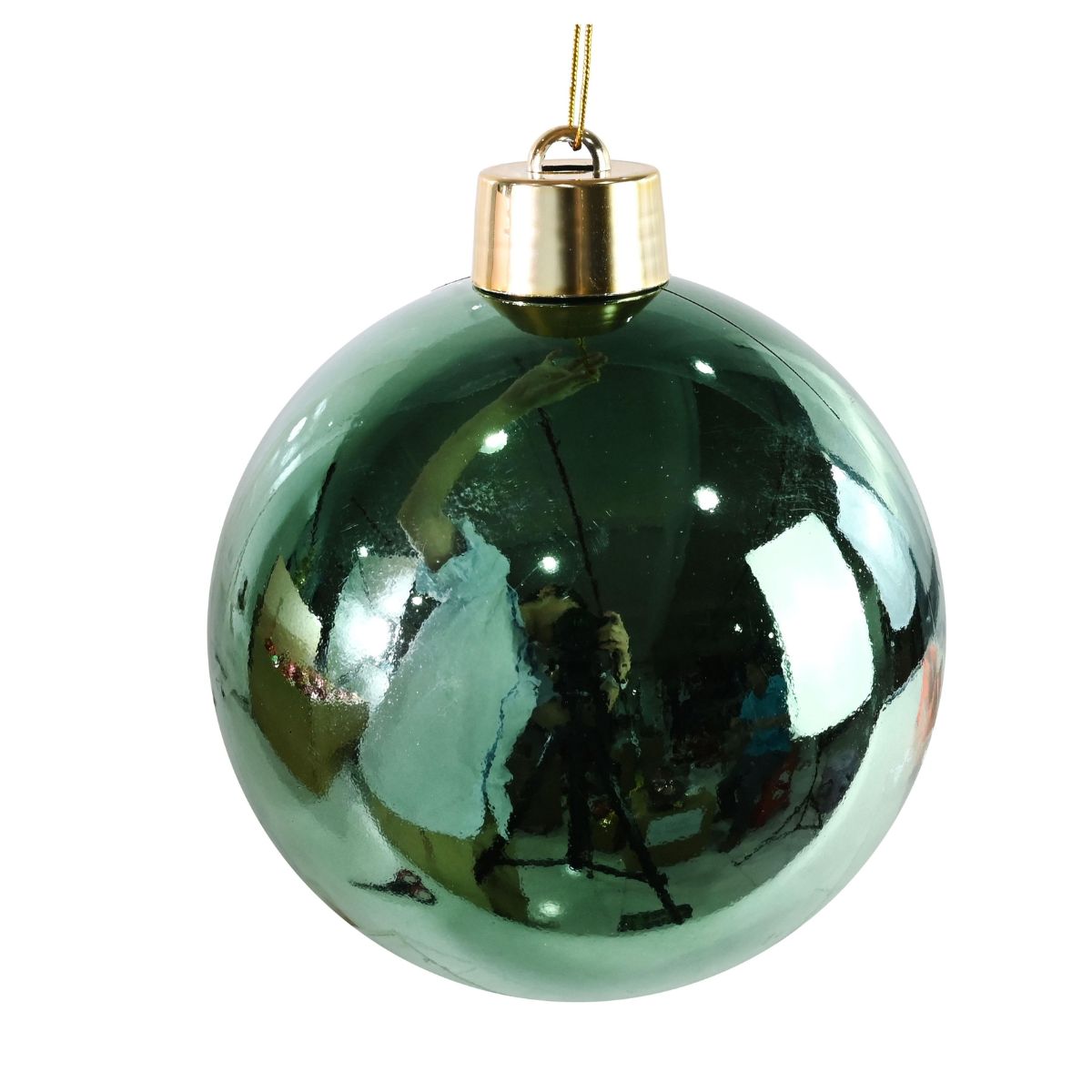 Bauble Shiny 20cm Green - Woodland Velvet Christmas decoration