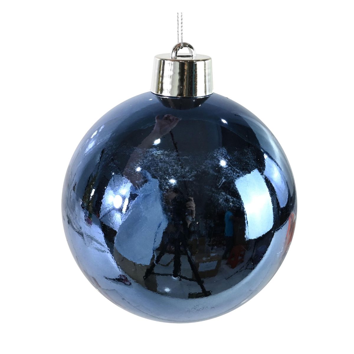 Christmas Bauble Shiny 20cm Navy Christmas decoration product image