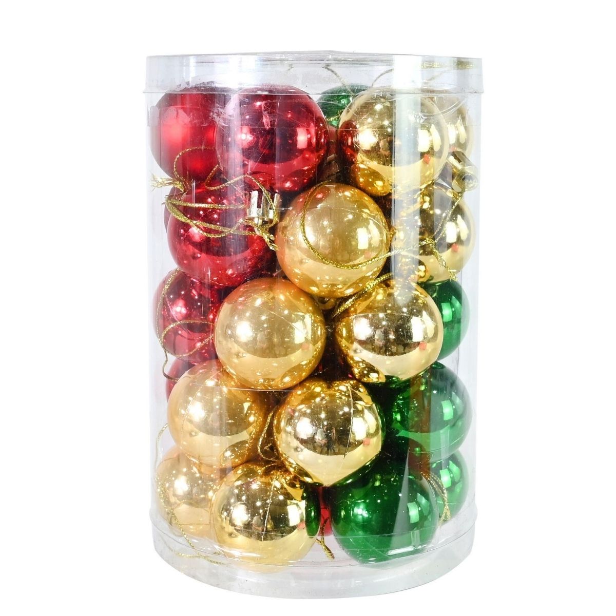 Christmas Baubles Traditional 4cm 34pk Christmas decoration