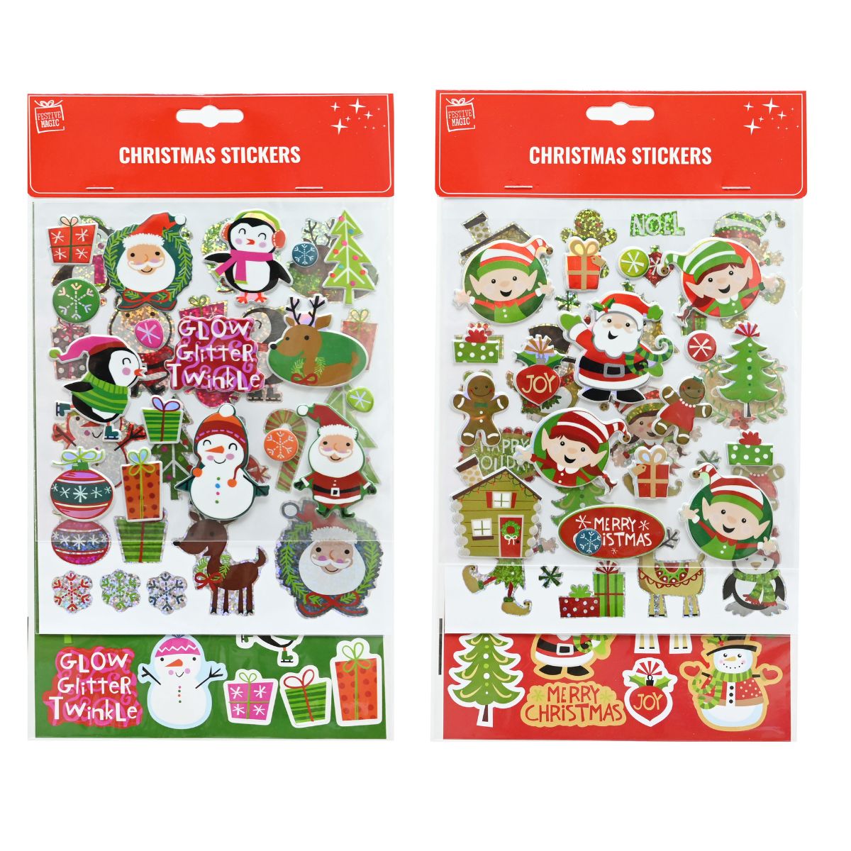 Laser Character Stickers 3 Sheets Assorted
