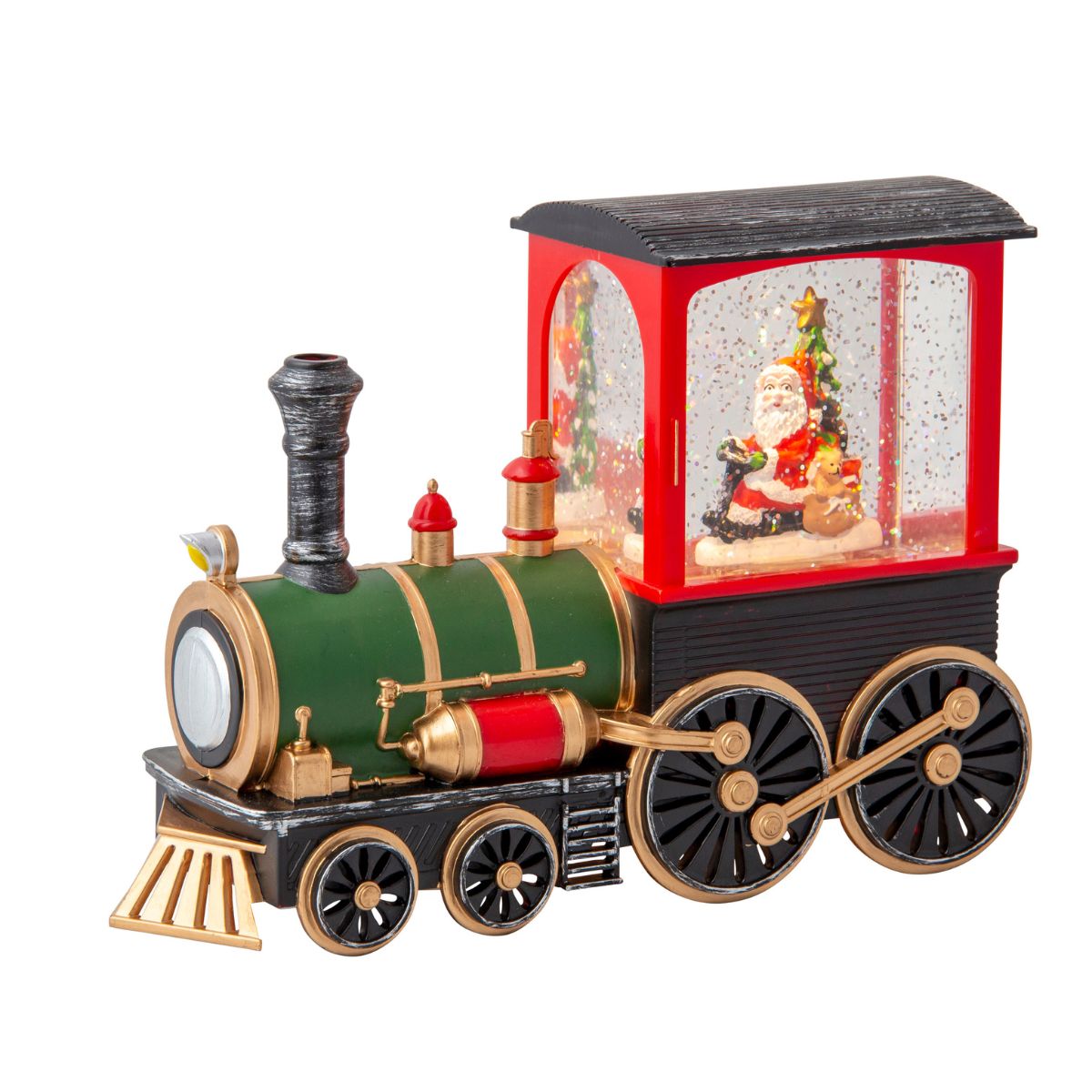 Christmas Glitter Swirl Santa Train USB