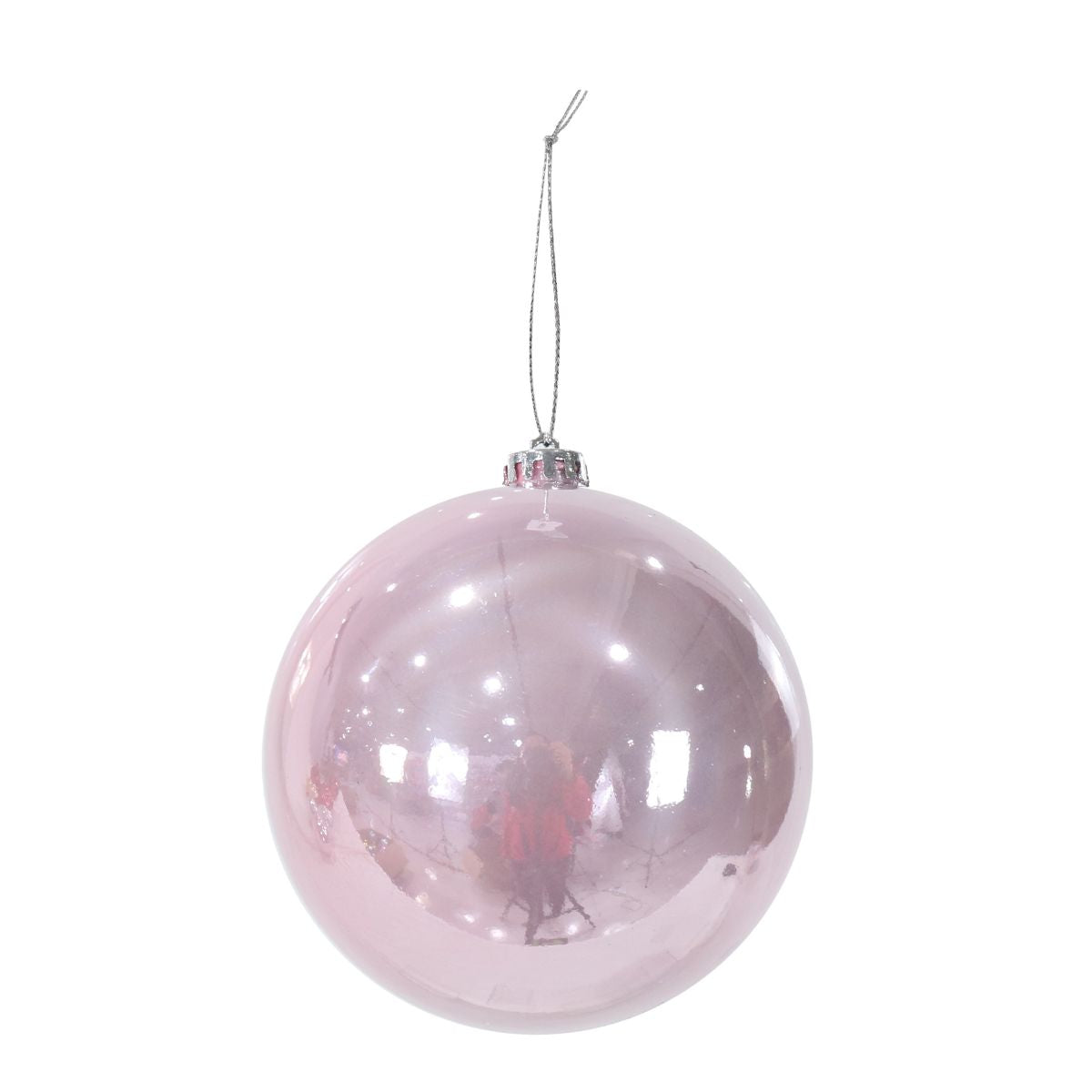 Christmas Bauble Pearl 15cm Pink