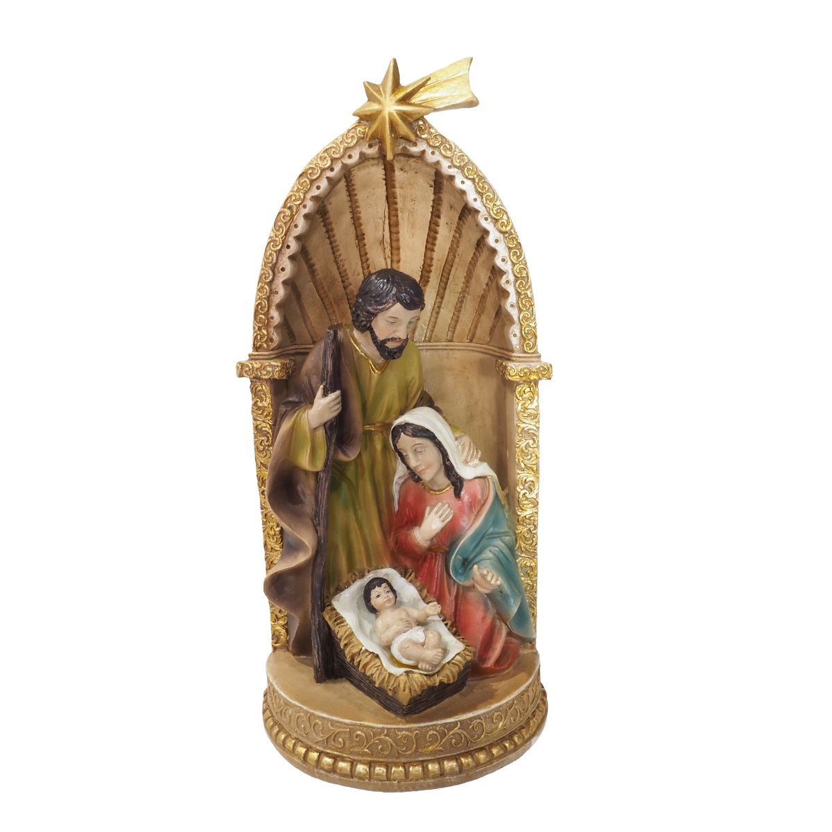 Resin Holy Family Dome Scene