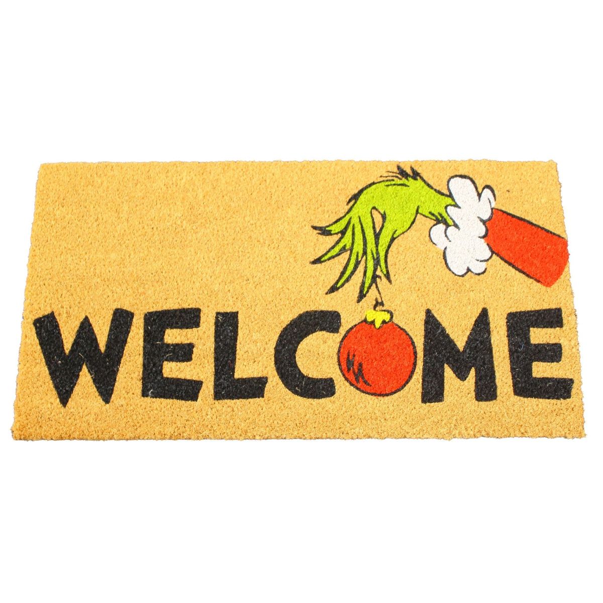 Christmas Doormat Welcome Grinch Bauble 40*75cm