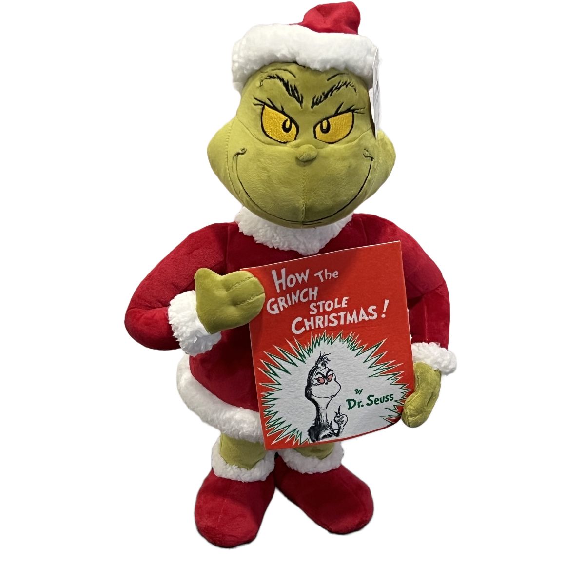 Christmas Grinch Holiday Greeter with Book