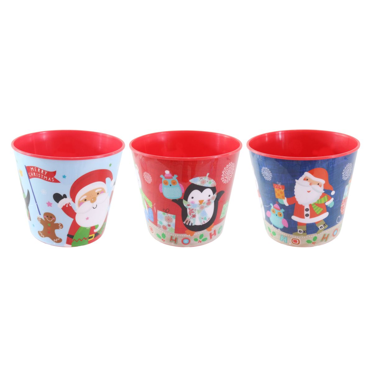 Christmas Plastic Bucket Assorted