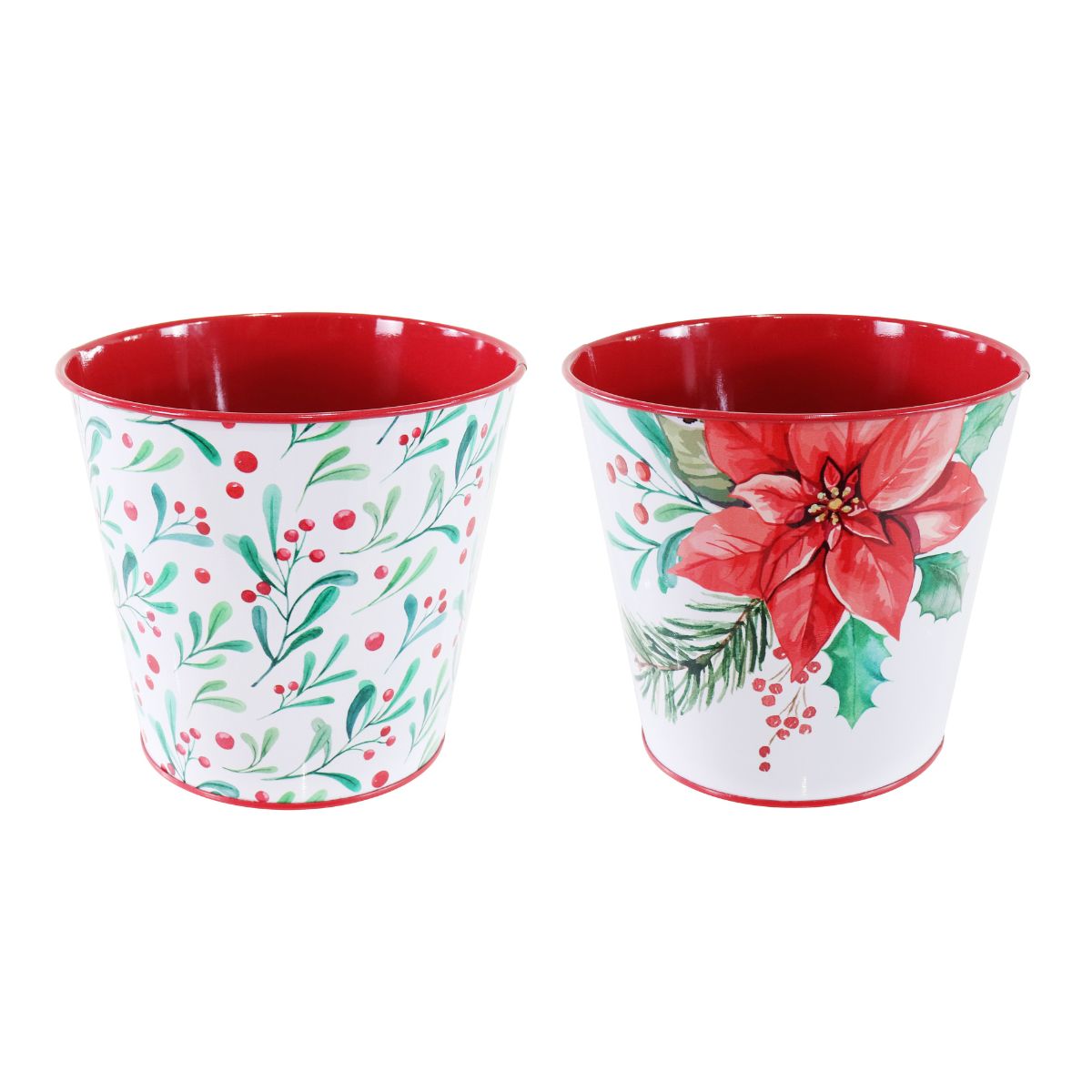 Christmas Metal Bucket Assorted