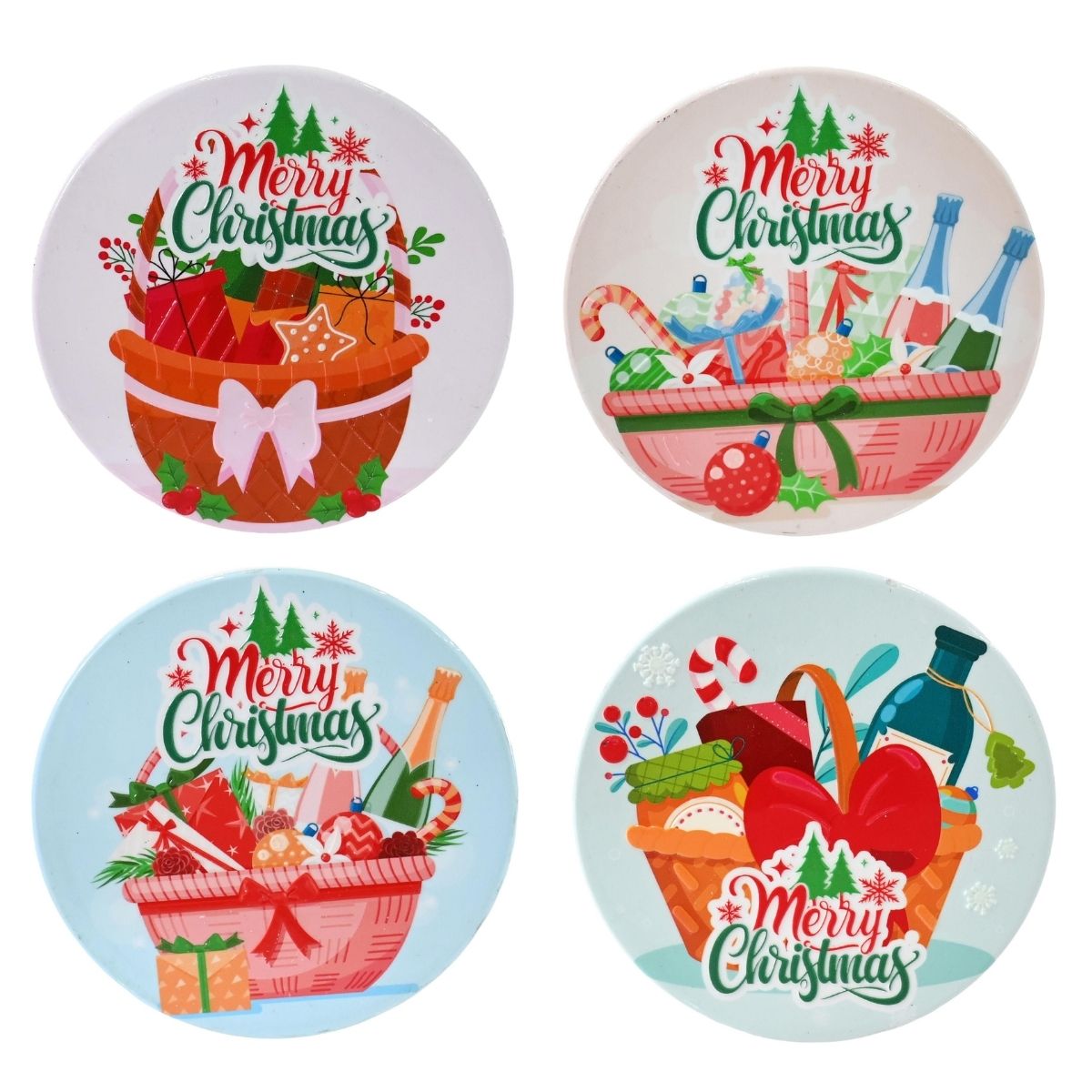 Christmas Ceramic Coaster Assorted - affordable Christmas decoration NZ
