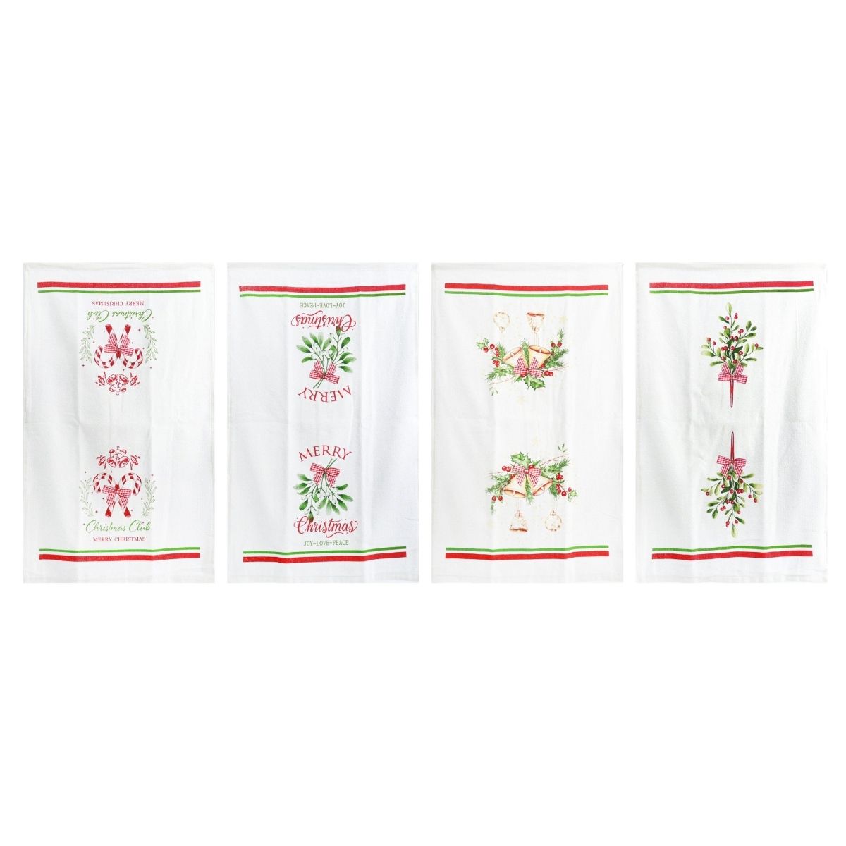 Christmas Cotton Tea Towel Assorted - affordable Christmas decoration NZ