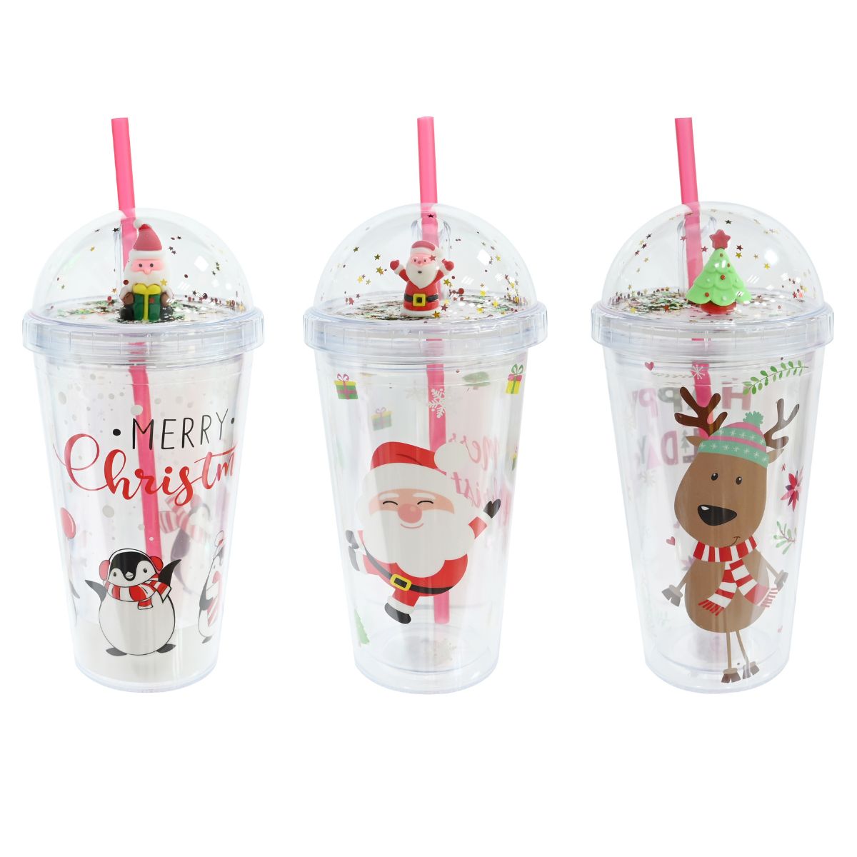 Tumbler Confetti Topper 450mL Assorted