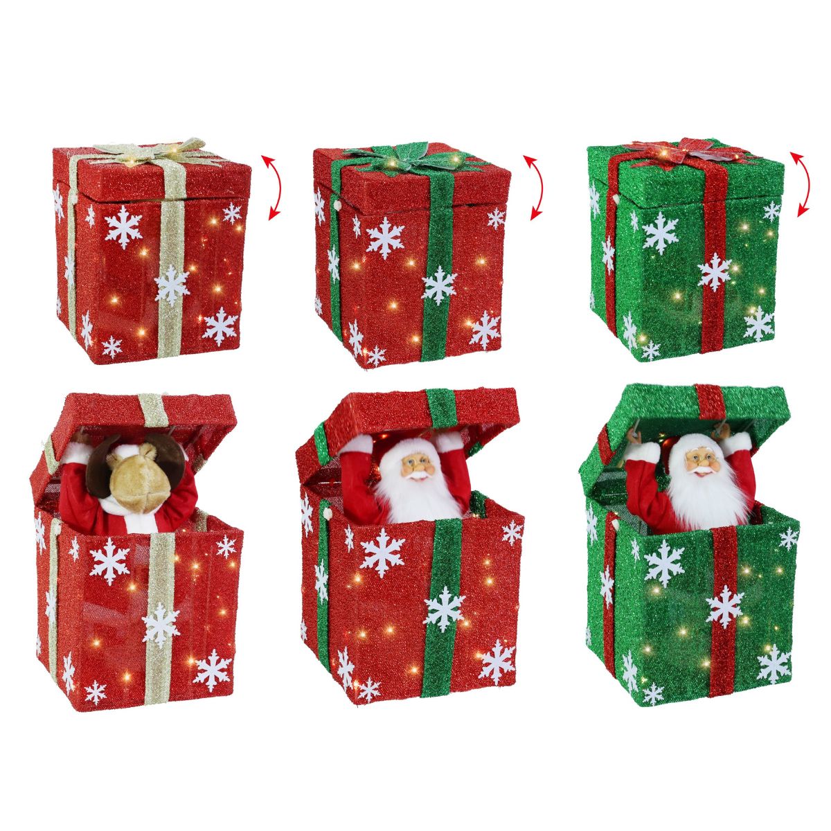 LED Musical Present Pop-Up Character Assorted