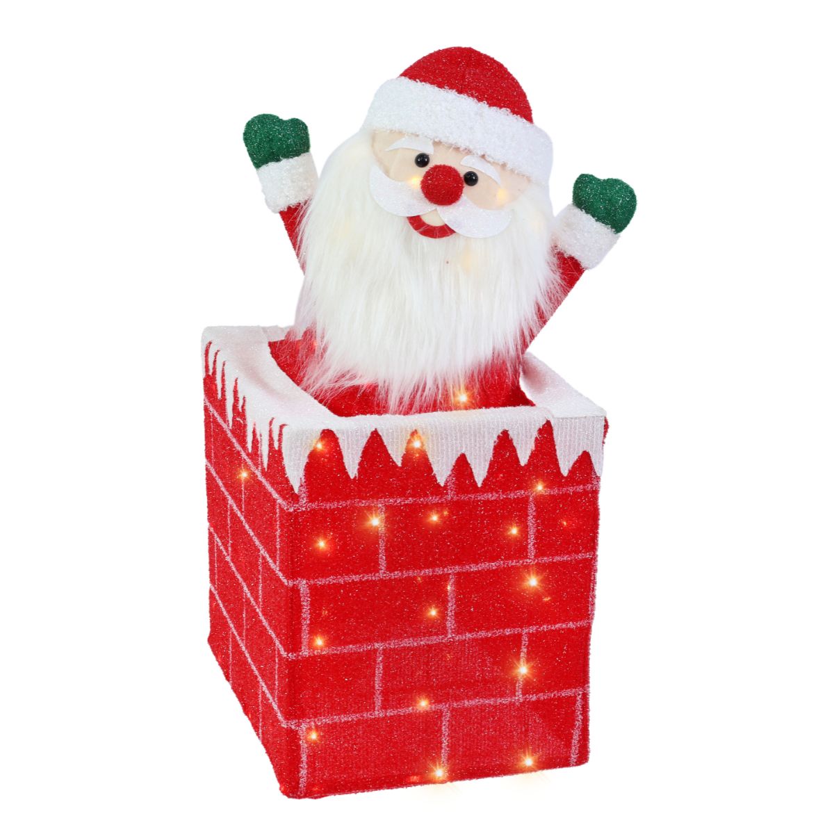 Christmas LED Moving Santa in Chimney