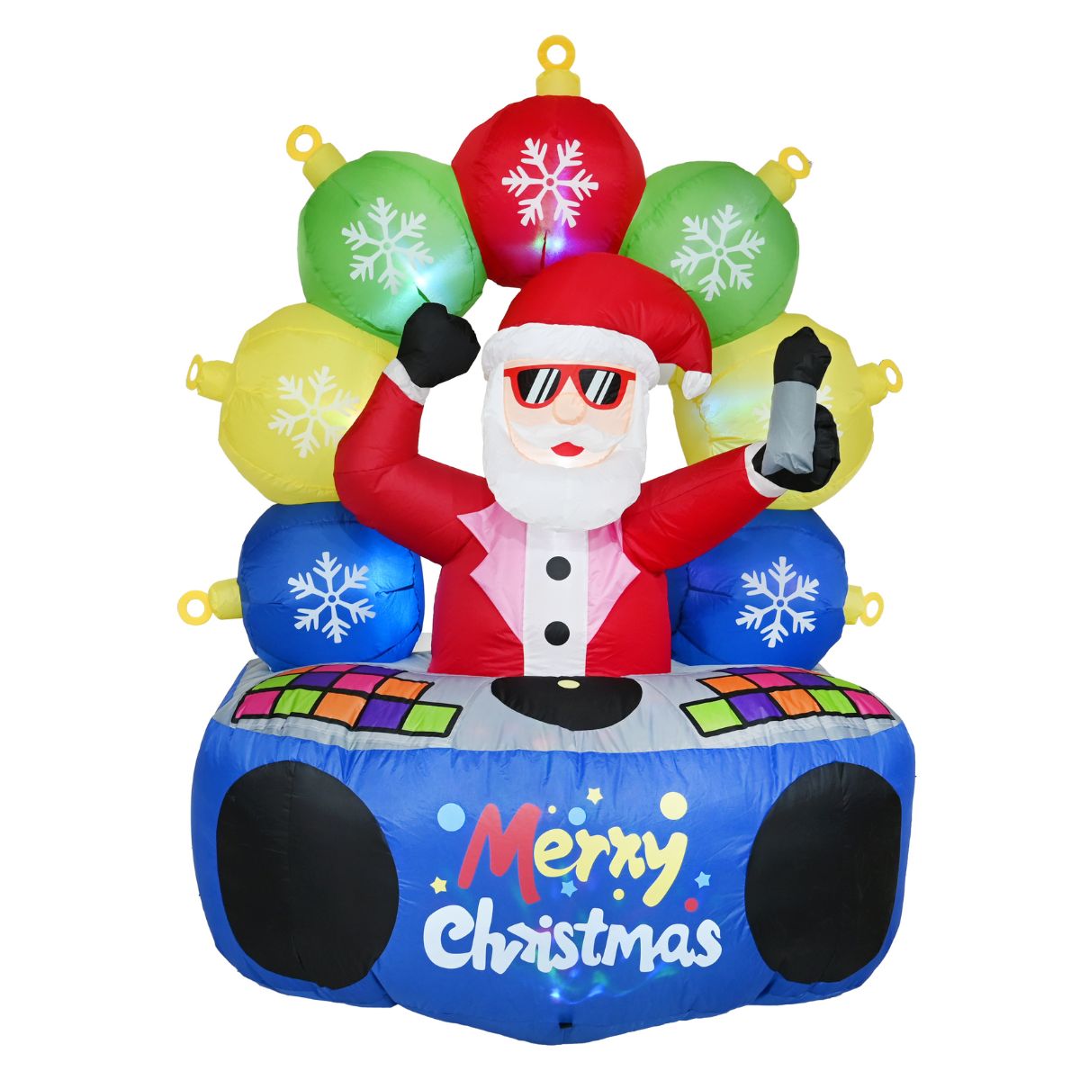 Christmas Airpower Dj Santa with Music 180cm