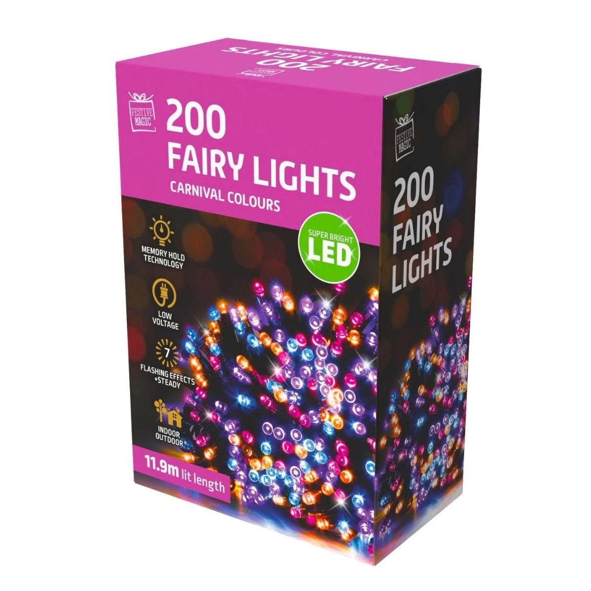Christmas Leds Flashing 200 Carnival - Christmas Collective NZ
