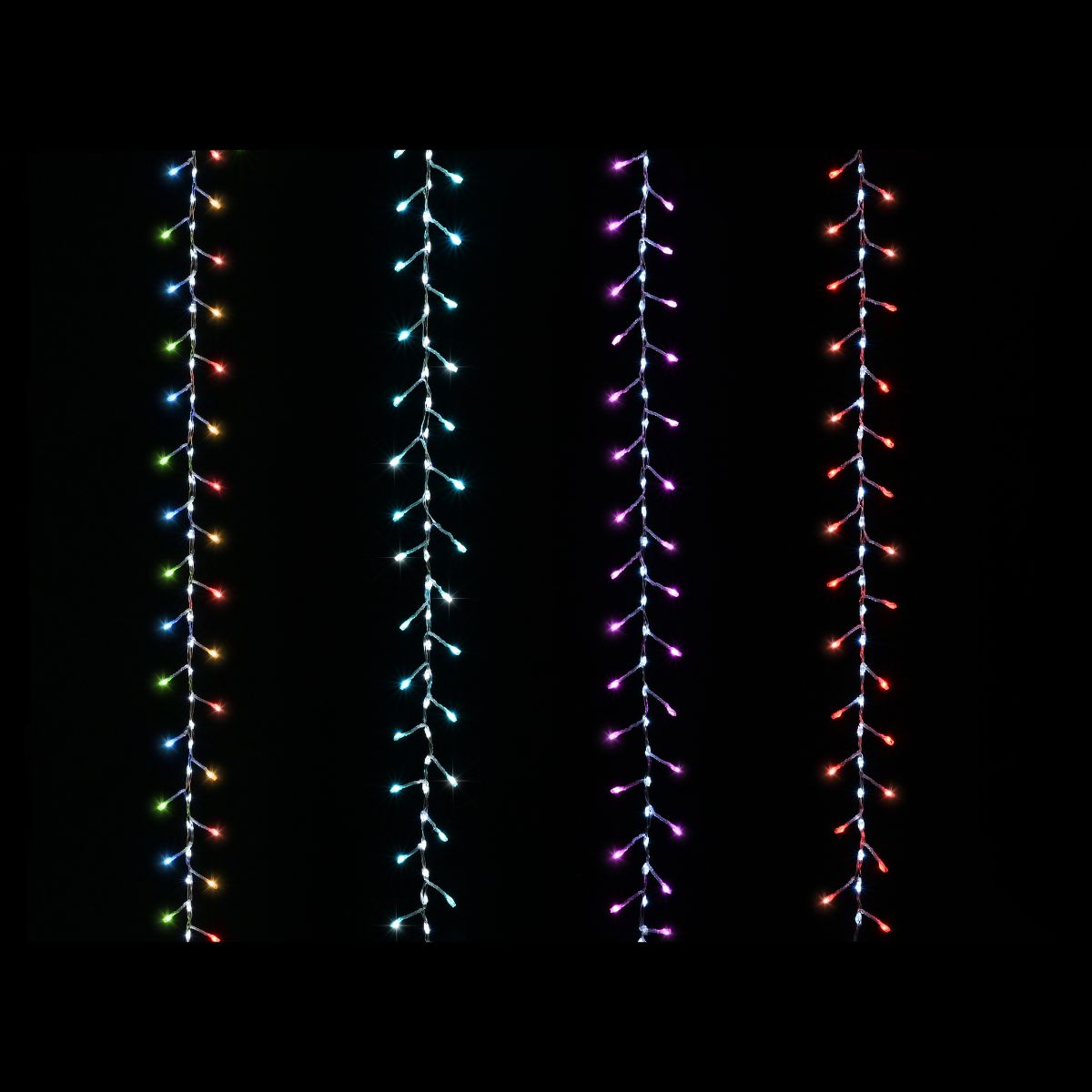 LED Cluster Light 450 White Waterfall Core Assorted