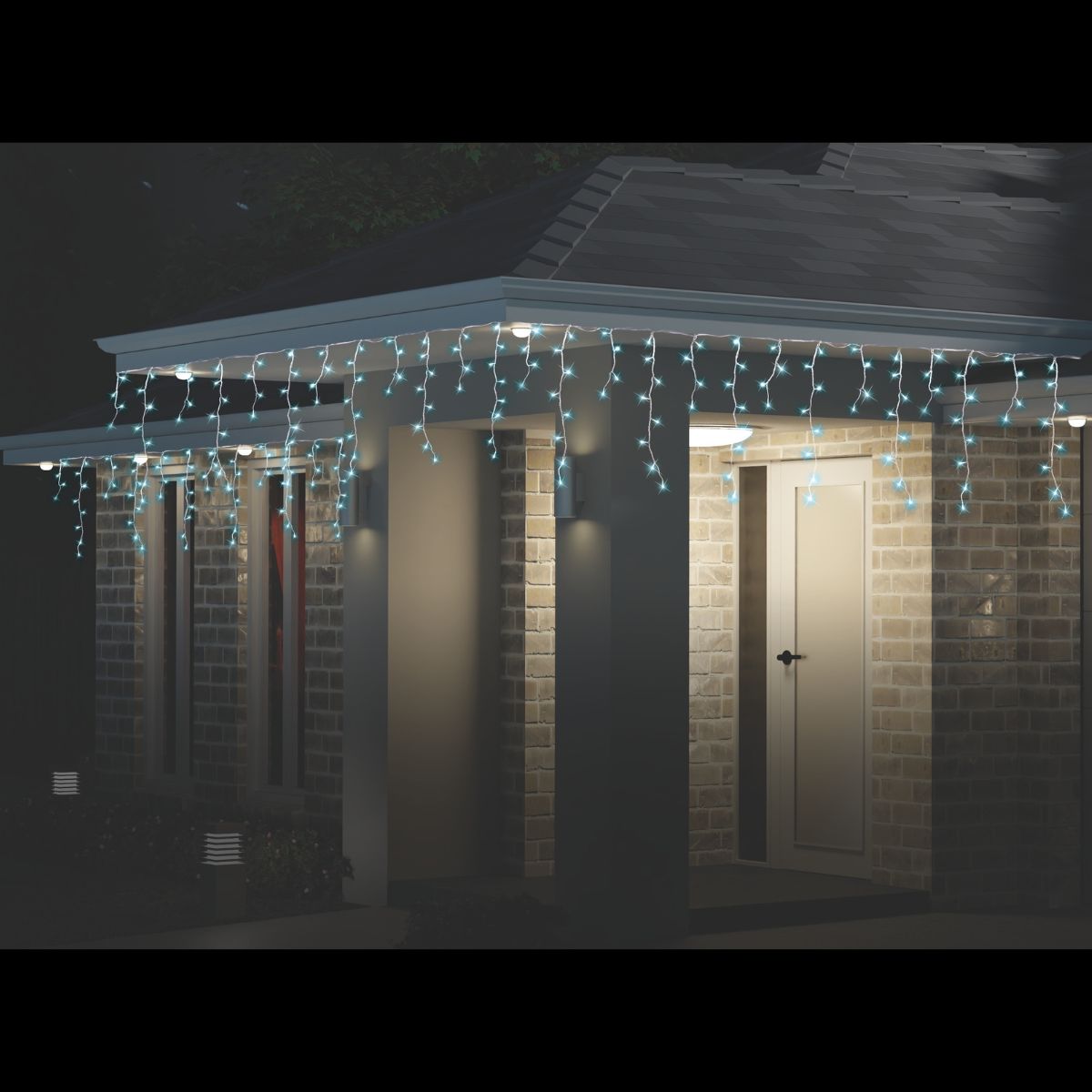 LED Icicles 500 Icy Blue Turquoise