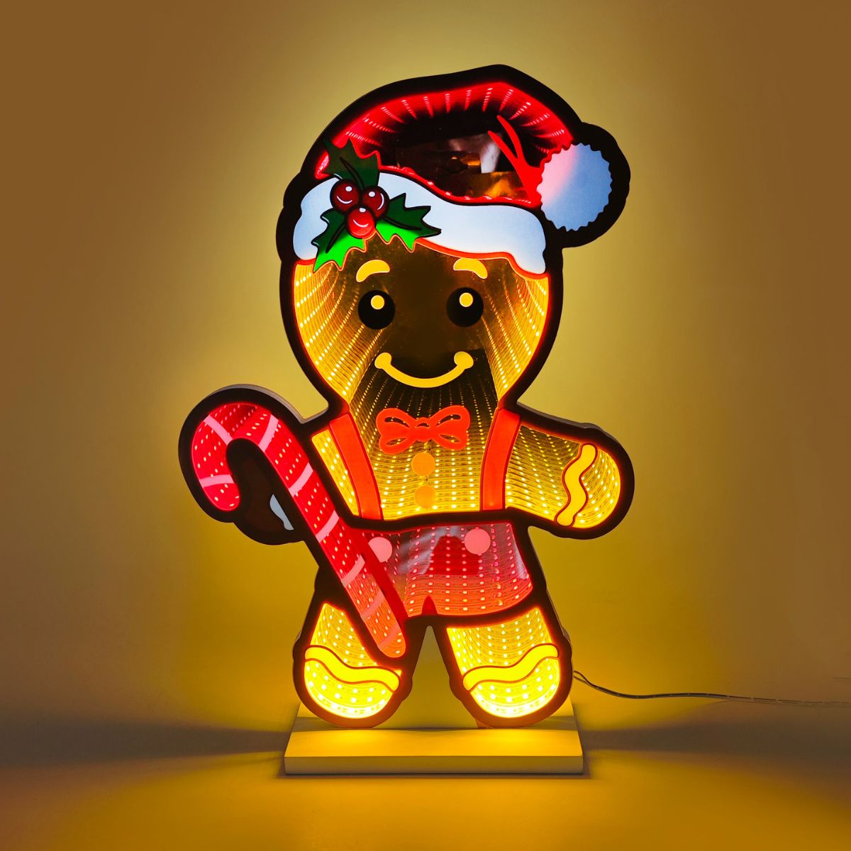 Christmas LED Infinity Gingerbread Man USB