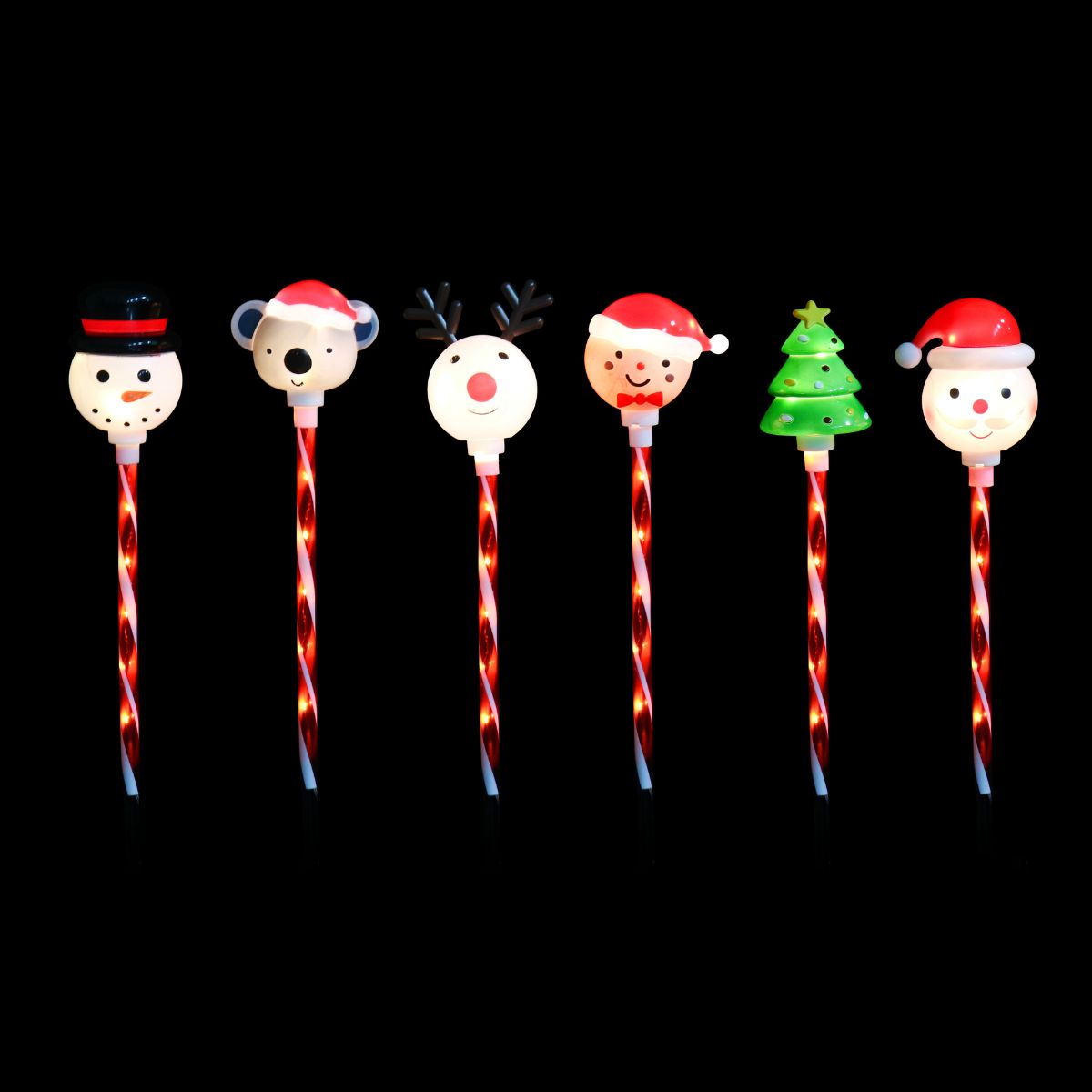 LED Character Candy Path Lights 6pk