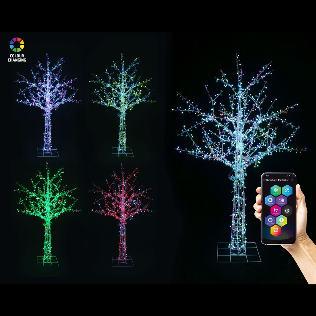 Christmas LED Colour Change Fairytale Tree 2.1m