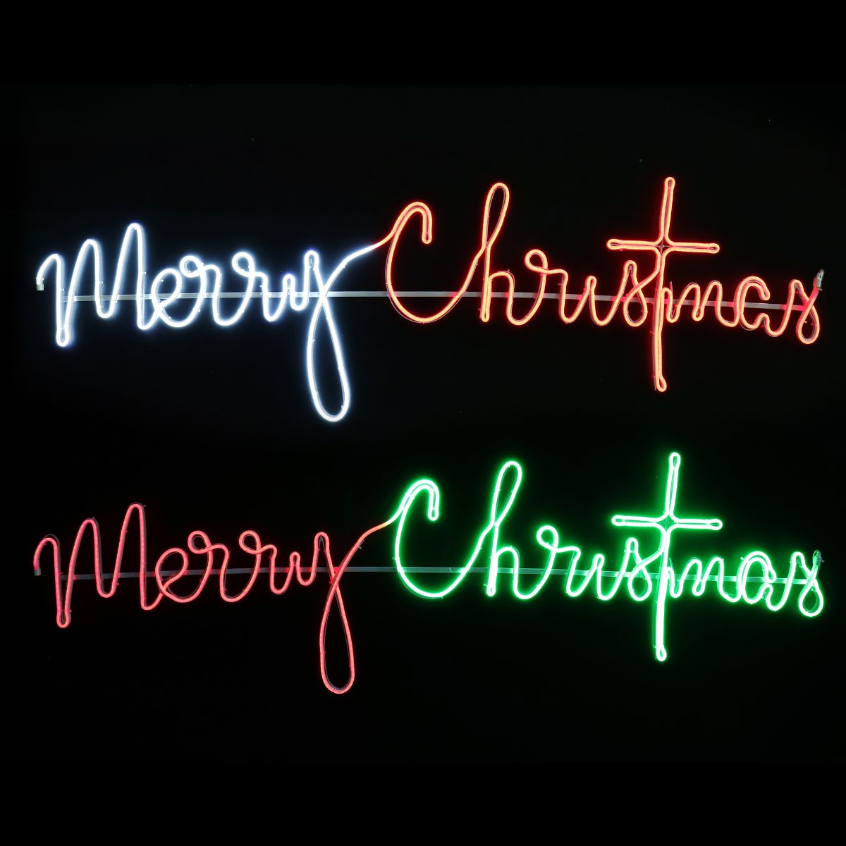 LED Neonflex Cursive Merry Christmas Assorted