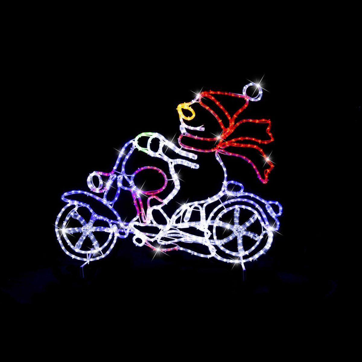 LED Ropelight Motorbike Gang Frosty