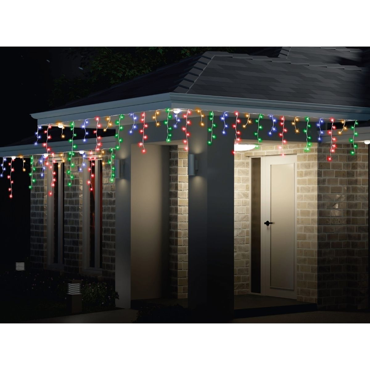Christmas Solar Icicle Lights 800 Multi - Christmas Collective NZ