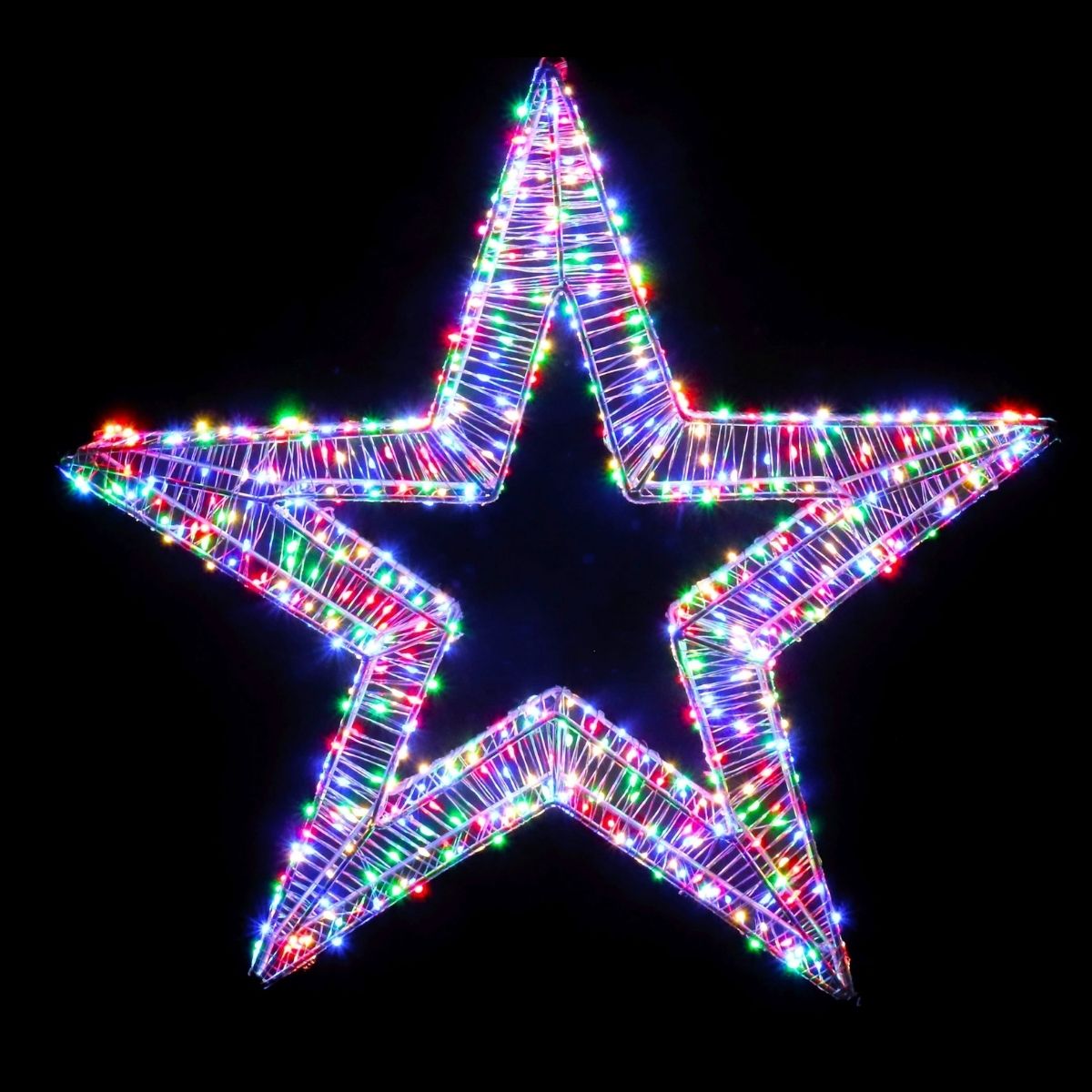 Christmas 660 Starry Light Multi Star 50cm - Christmas Collective NZ