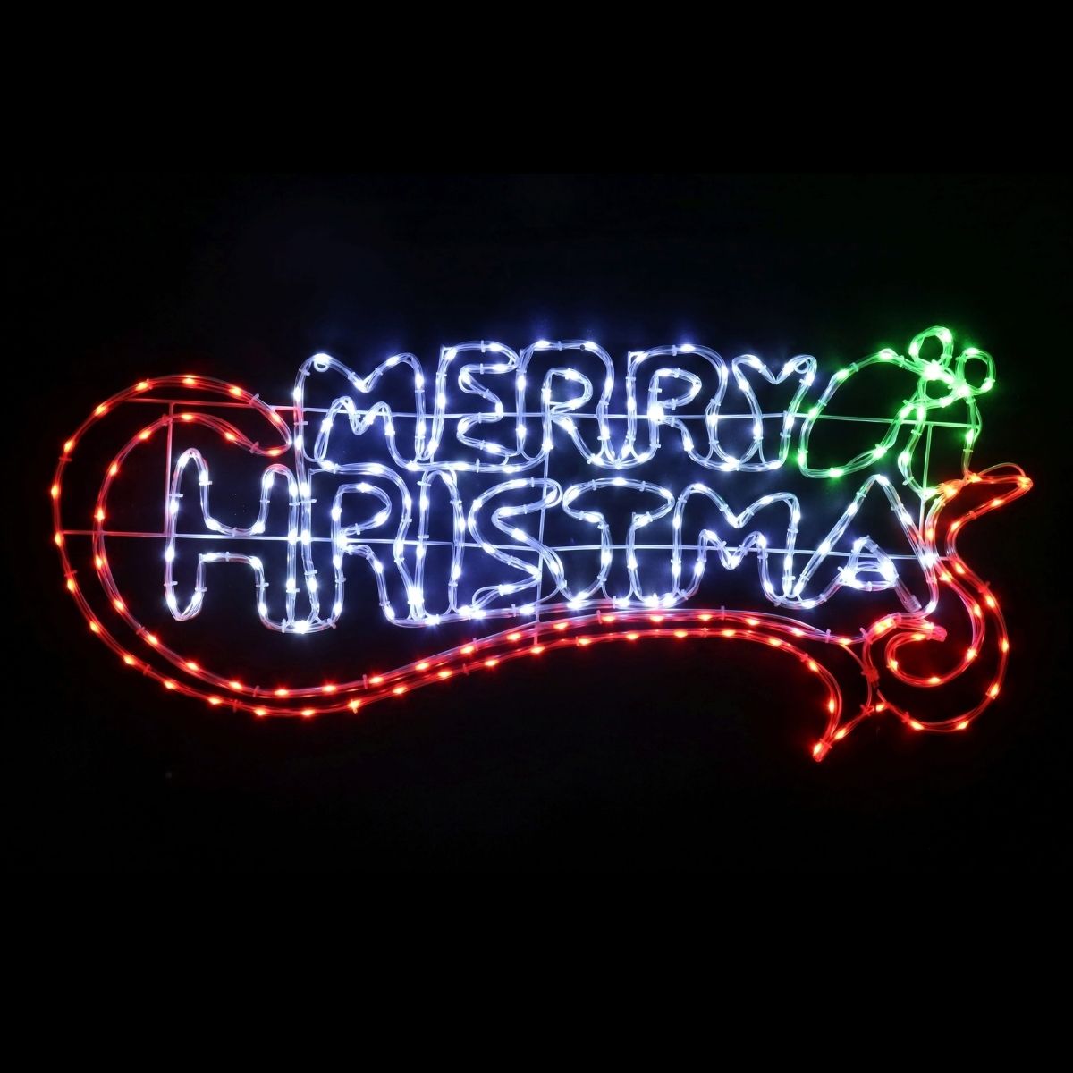 Motif Light Merry Christmas Scroll - Christmas Collective NZ